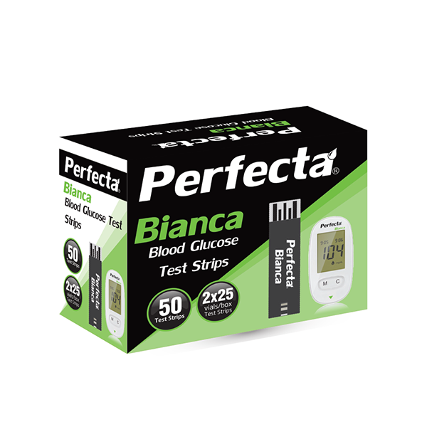 Perfecta Bianca Strips – شرائط جهاز السكر بيرفيكتا بيانكا